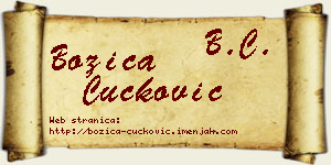 Božica Čučković vizit kartica